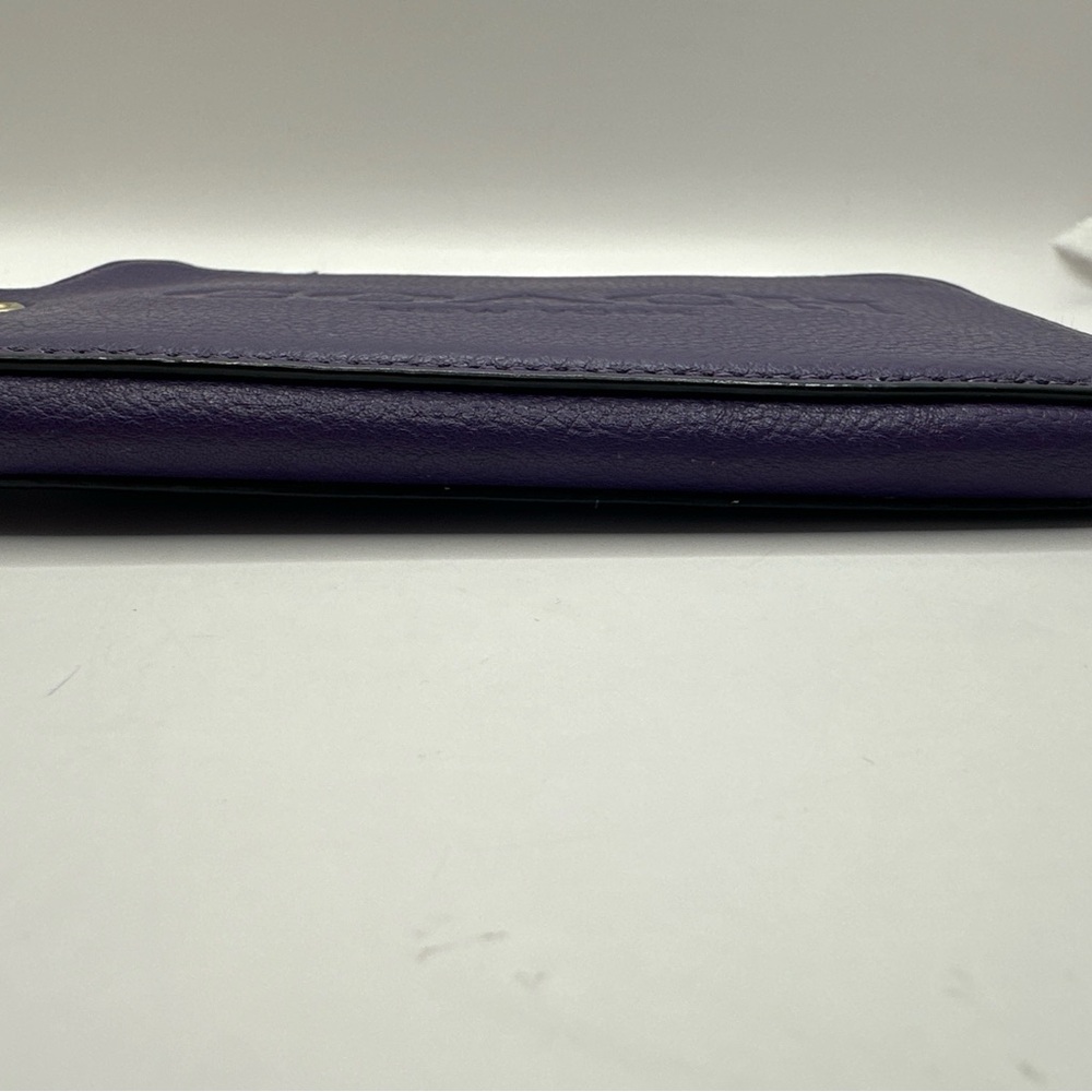 Coach New York Purple Leather Wristlet Pouch - Picture 6 of 14